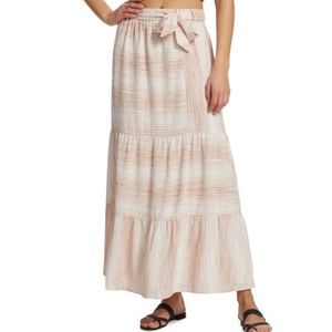 🆕  NWT Splendid Kira Linen-Blend Striped Maxi Skirt - XS